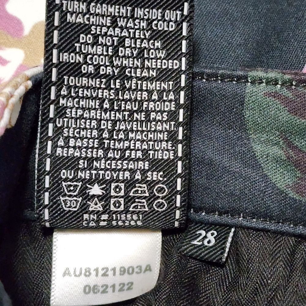 7 for all mankind Navy Blue Floral spring Print Ankle Skinny Jean - Picture 11 of 16